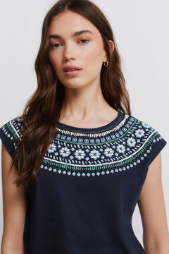 Springfield Polka-dot short sleeve T-shirt