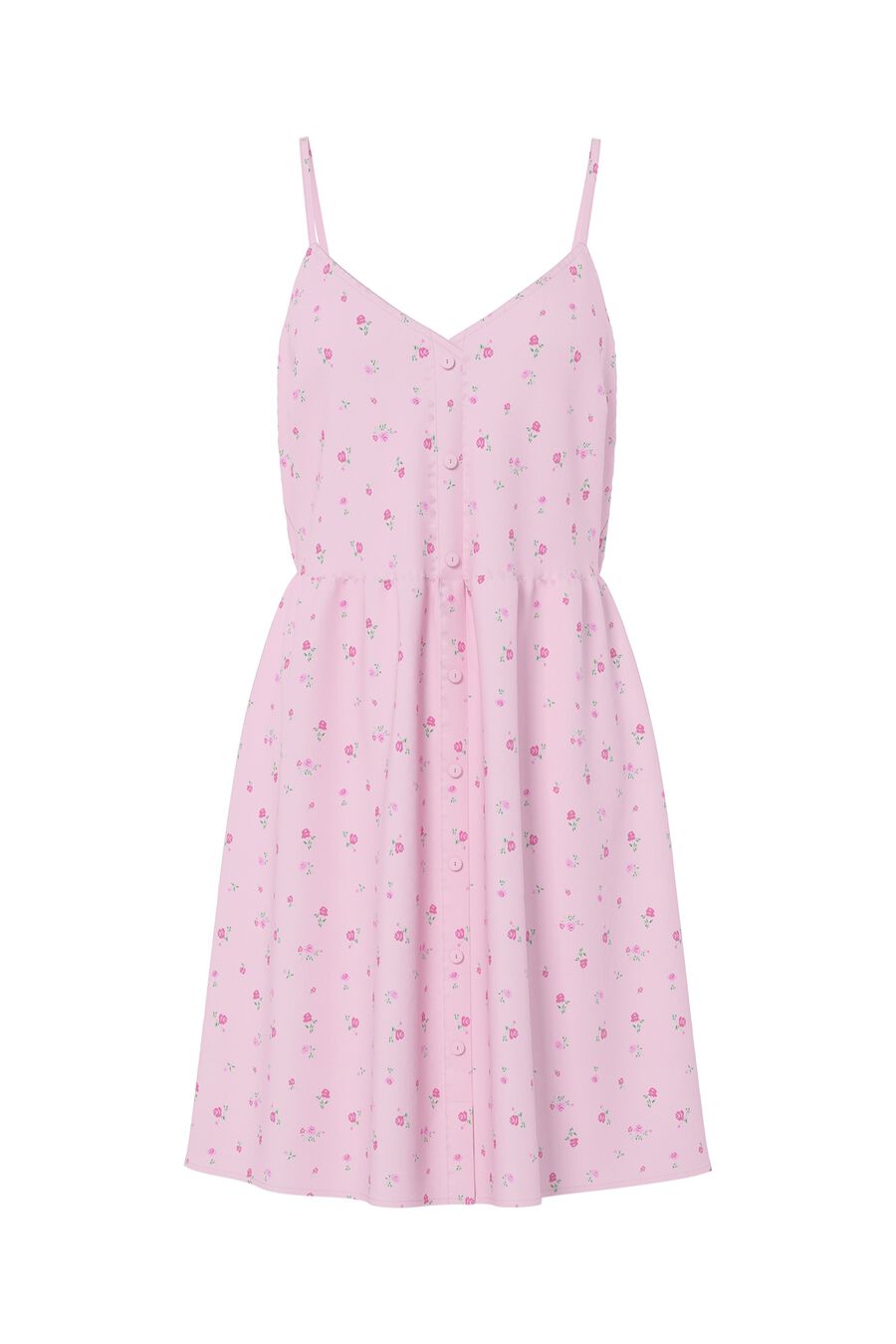 Vestido mini de tirantes estampado