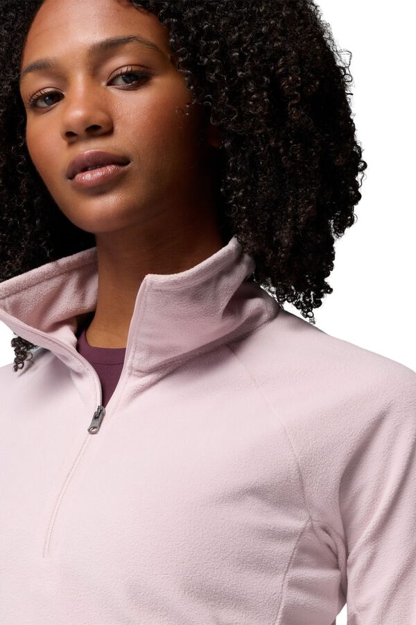 Columbia Fleece half-zip pink