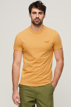 Springfield Camiseta de algodón orgánico con logotipo Essential dorado
