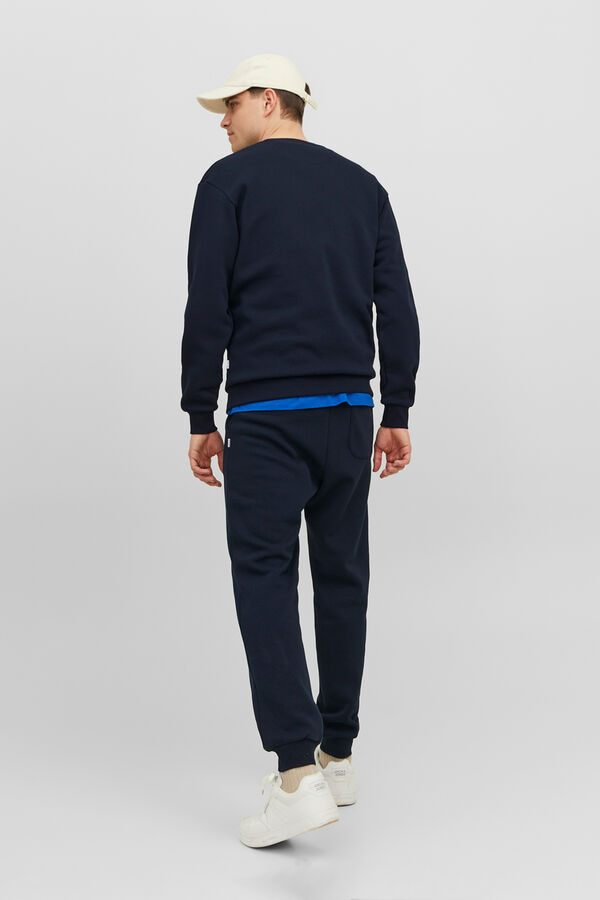 Jack & Jones Basic- Sweatshirt mit Rundhalsausschnitt Blau