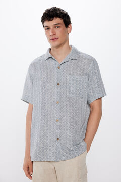 Springfield Rustikalna košulja s uzorkom indigoplava