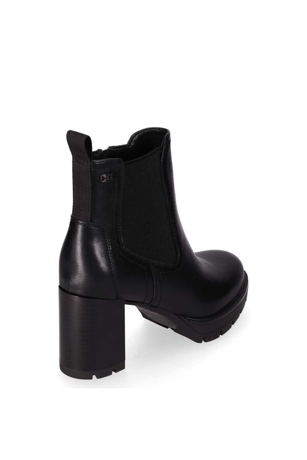Chika 10 Elasticated side panel ankle boots black