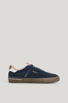 Pepe Jeans Sapatilhas cl&aacute;ssicas de croute azul