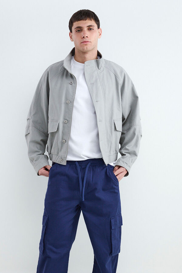 Balmohk Cargo wide leg trousers blue