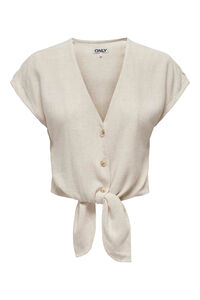 Only kurz&auml;rmelig aus Leinen