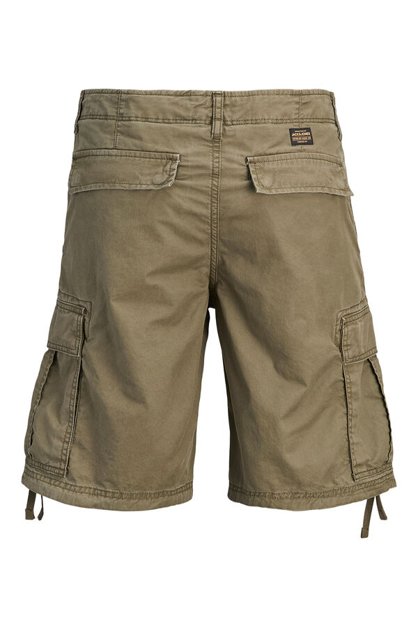 Jack & Jones PLUS Relaxed cargo Bermuda shorts green