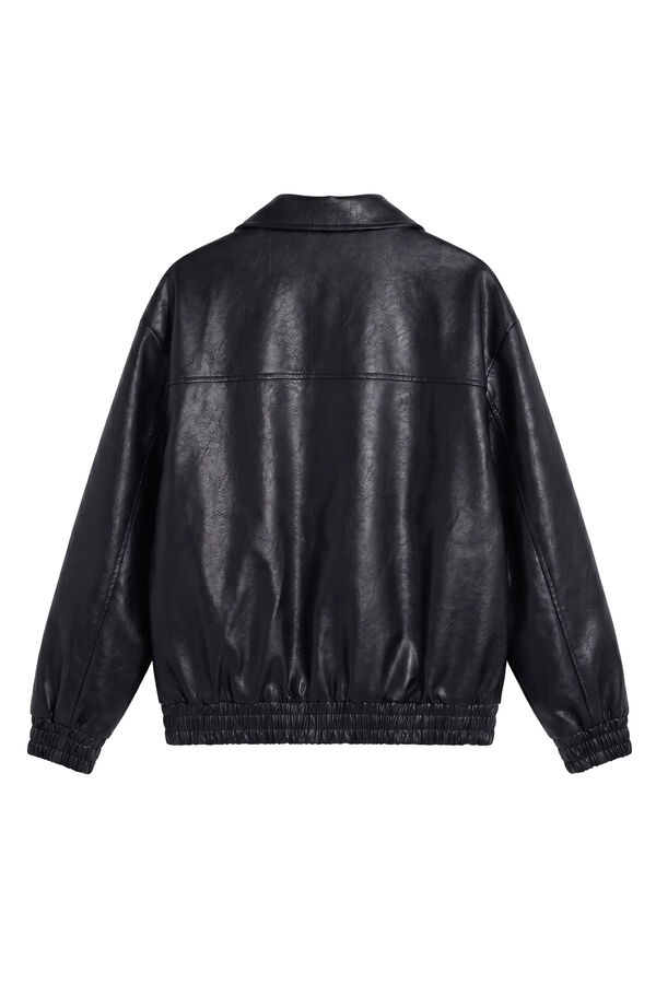 Balmohk Faux leather jacket black