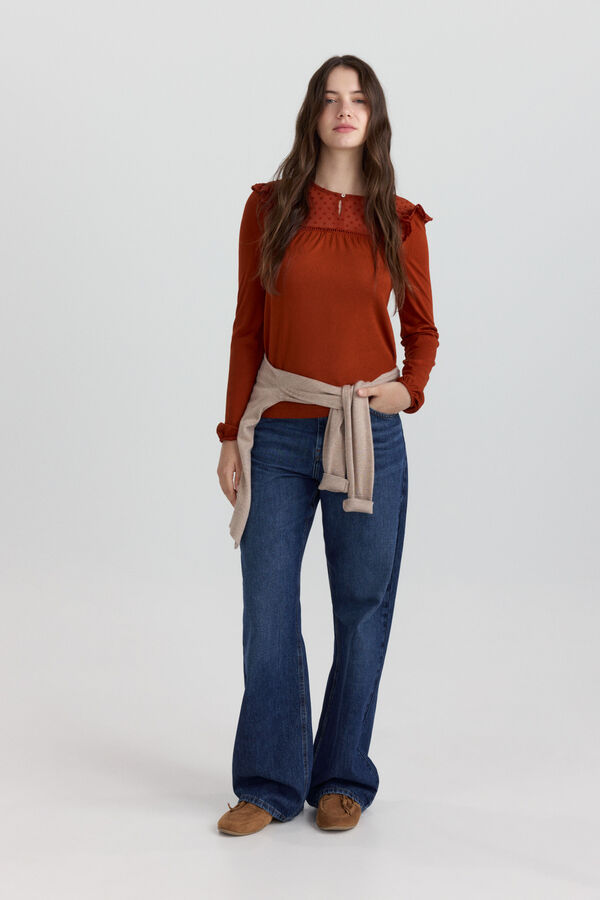Springfield Plumetis T-shirt red