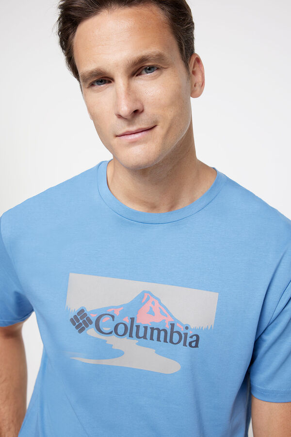 Springfield Columbia Path Lake™ print T-shirt <br> Blue
