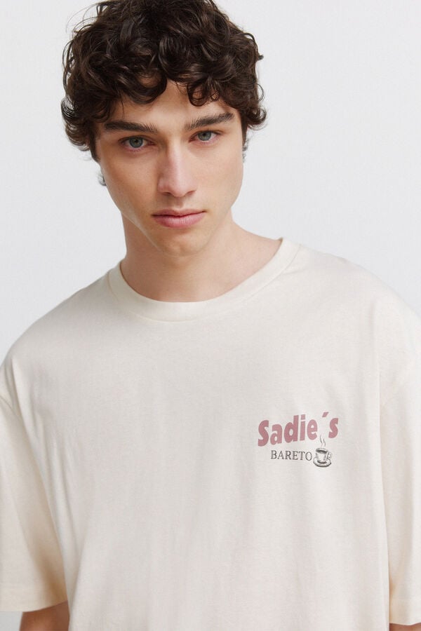 Springfield T-shirt com estampado de bar branco