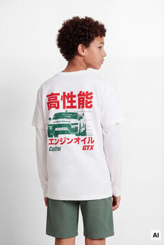Springfield Kids T-shirt de manga curta carro verde crian&ccedil;a