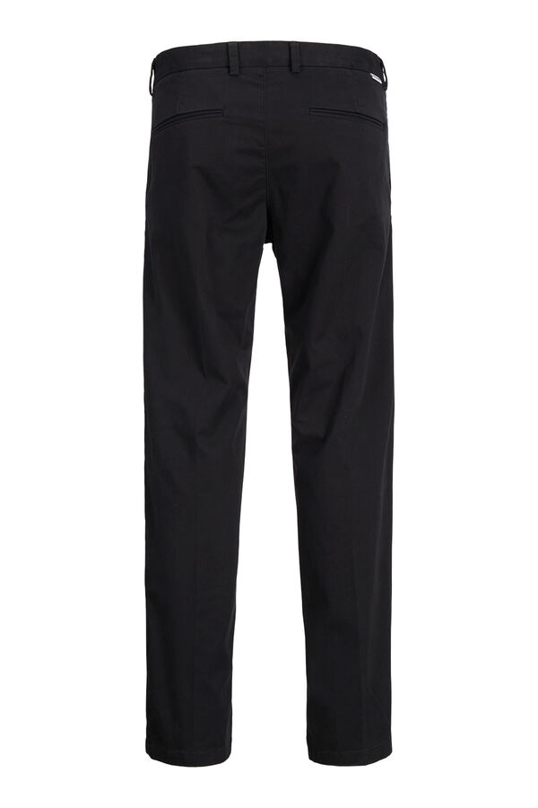 Jack & Jones Pantal&oacute;n chino relaxed tiro medio negro