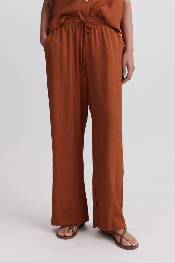 Springfield Fluid drawstring trousers red