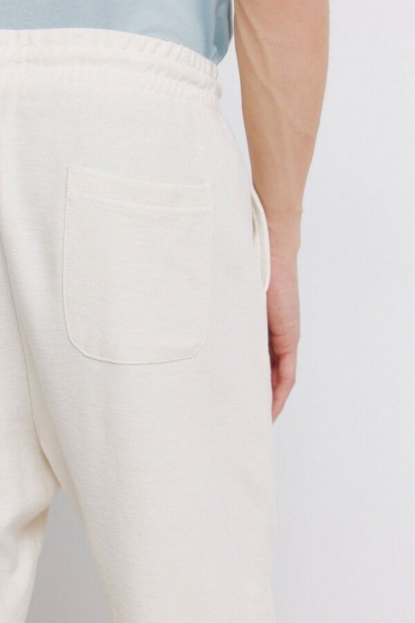 Springfield Pantalon jogger droit blanc