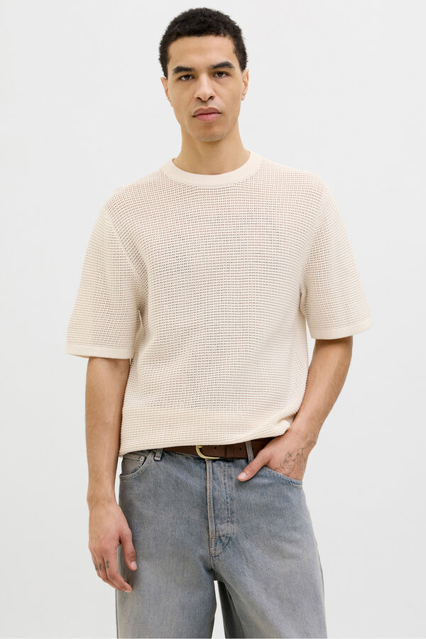 Jack & Jones Camiseta de punto relaxed fit blanco