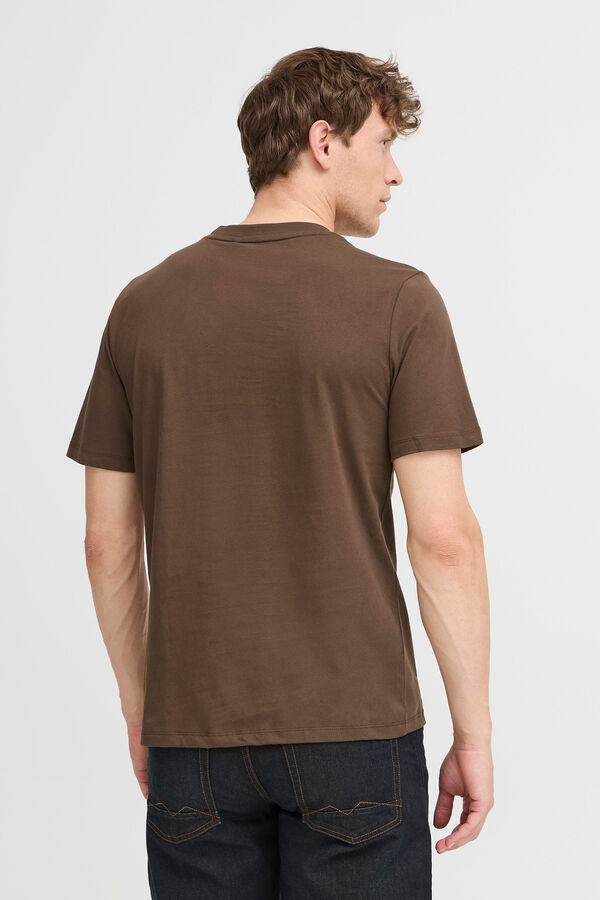 Blend Camiseta manga corta gr&aacute;fica tostado