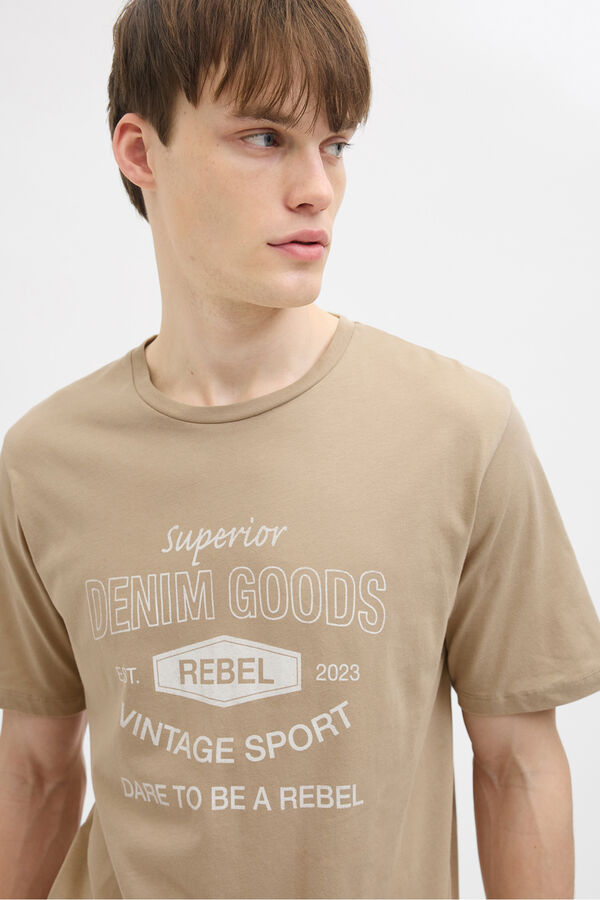 JJ REBEL Camiseta regular fit gris