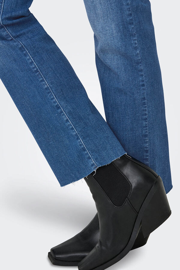 Only Mid-rise straight jeans blue