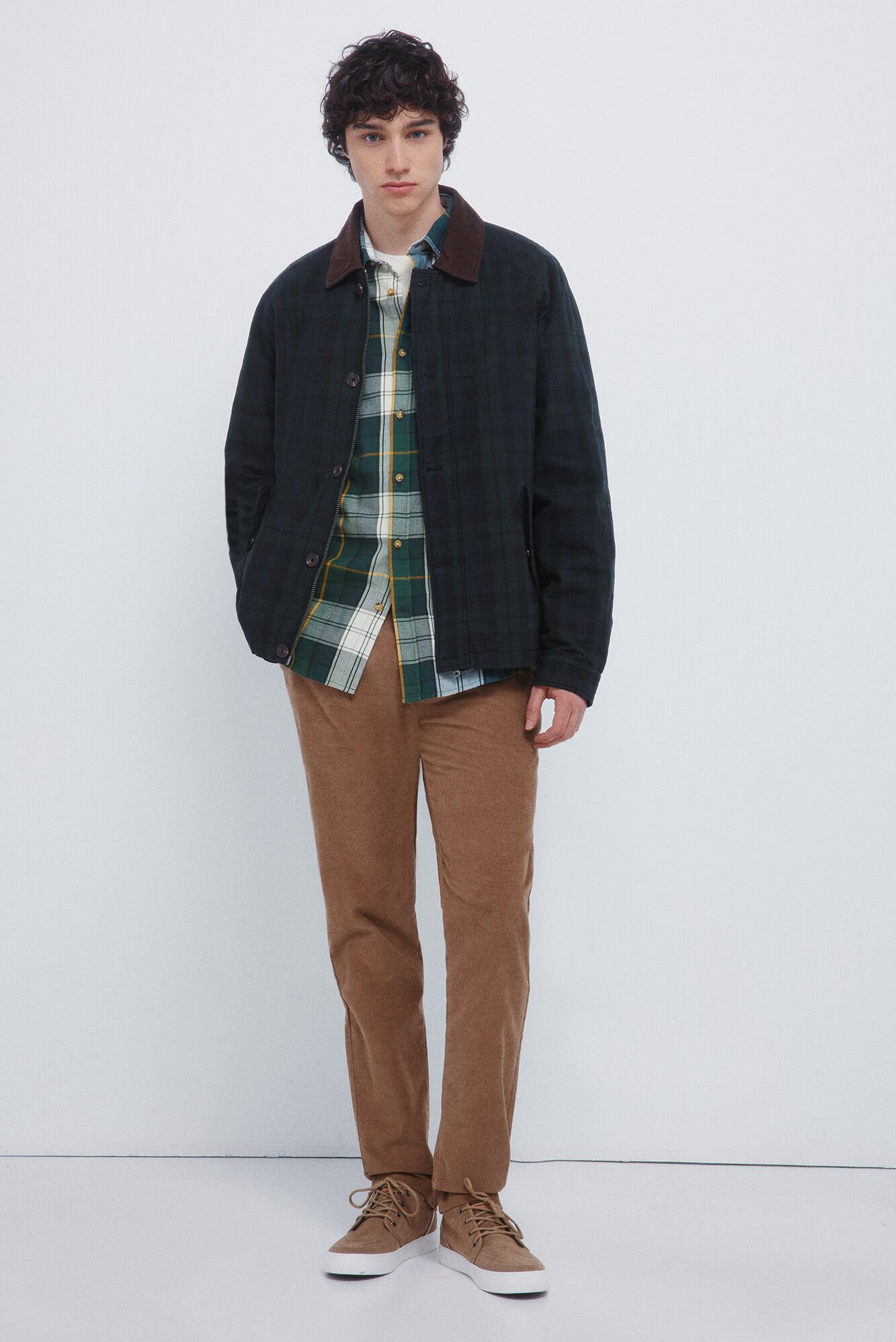 Springfield Čino chino pantalone od mikro somot