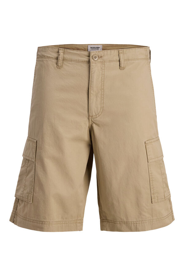 Jack & Jones Bermuda cargo relaxed marr&oacute;n