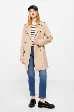 Springfield Short trench coat  nude