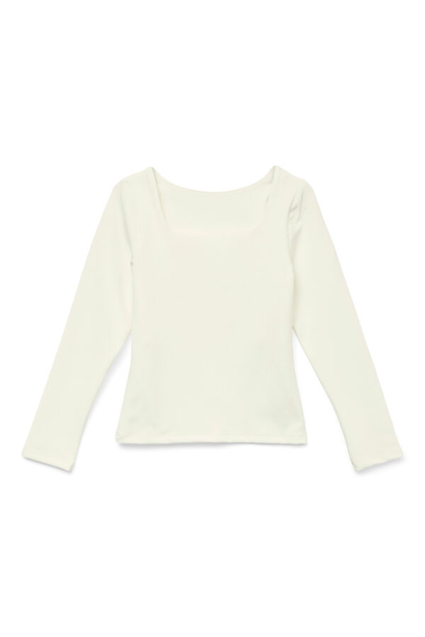 Vero Moda Girl Square neck T-shirt white