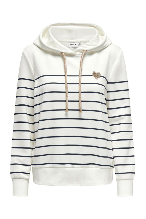 Only Sweatshirt with hood white