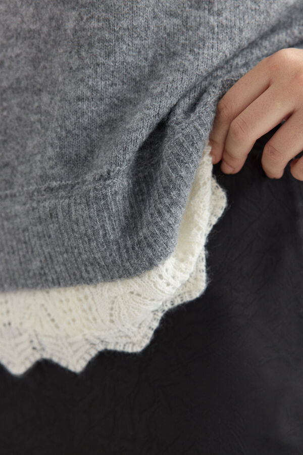 Springfield Lace jumper grey
