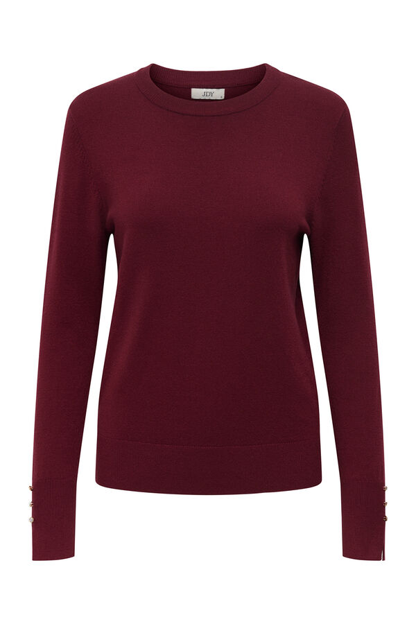 JDY Jersey cuello redondo morado/lila