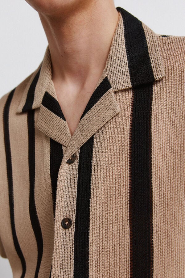 Springfield Regular fit shirt collar polo shirt grey