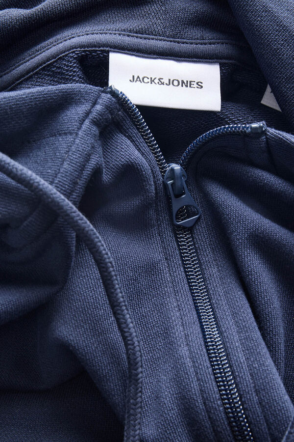 Jack & Jones Sudadera con cremallera relaxed azul