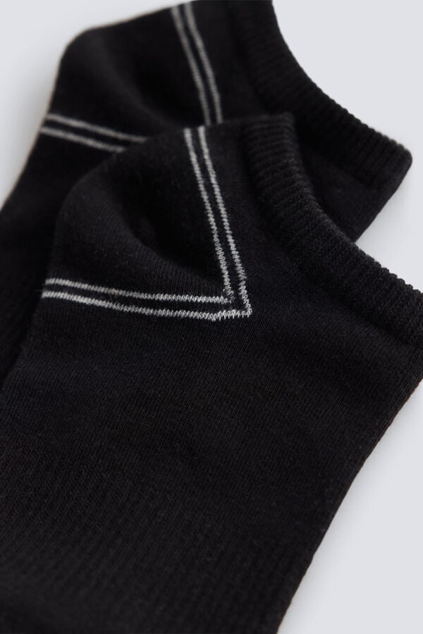 Springfield Ribbed ankle sock black