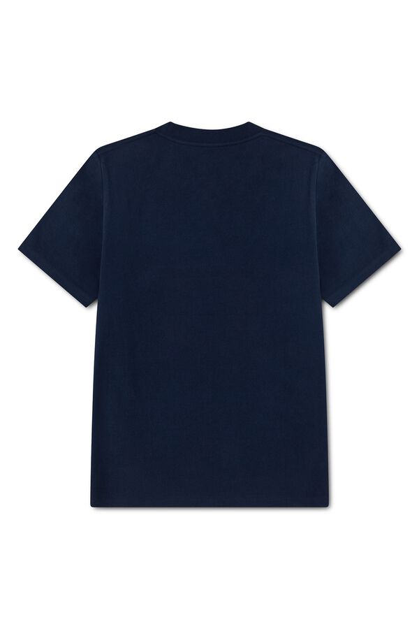 Abercrombie Kids T-shirt de manga curta com log&oacute;tipo azul
