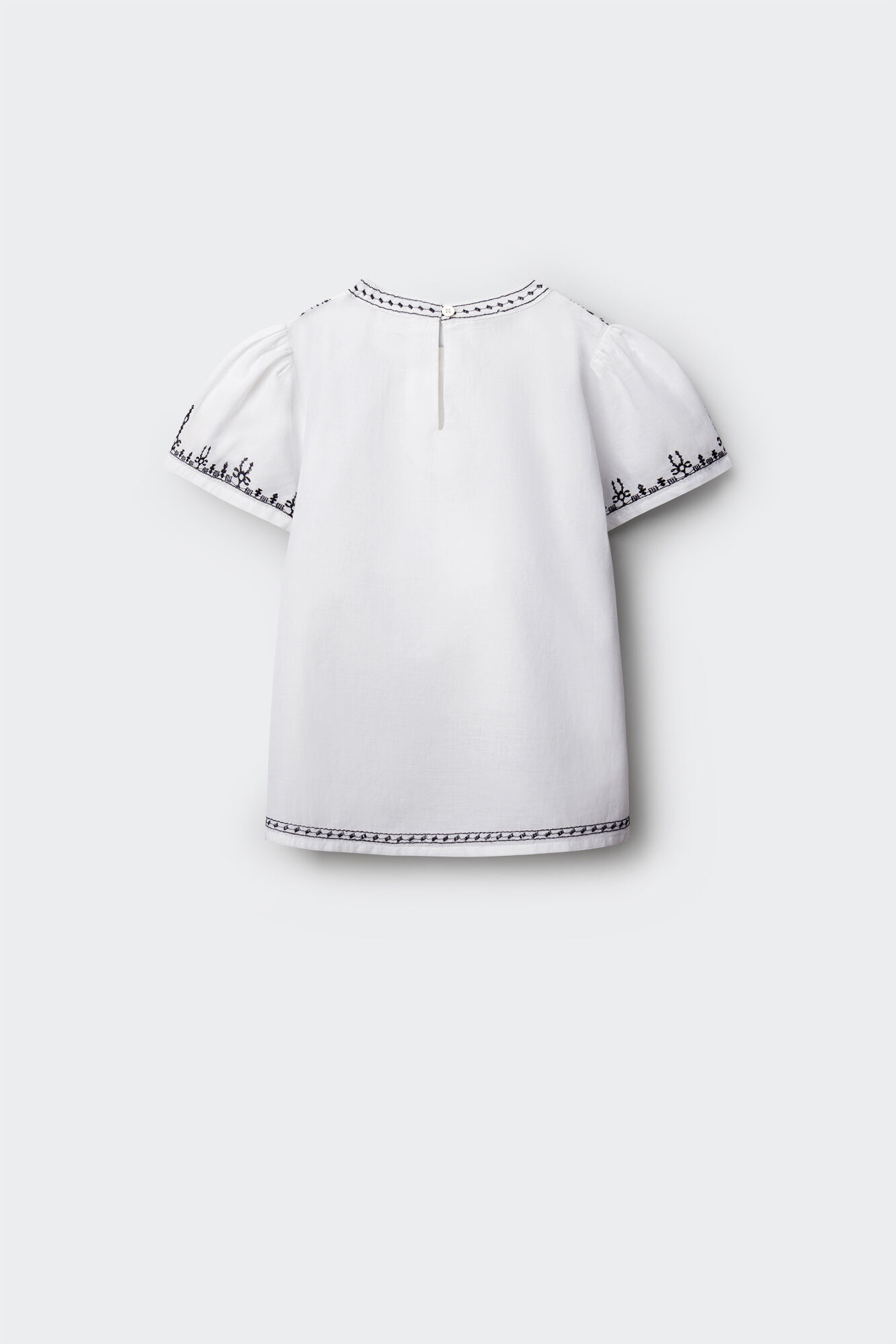 Springfield Kids Blusa blanca bordados ni&ntilde;a