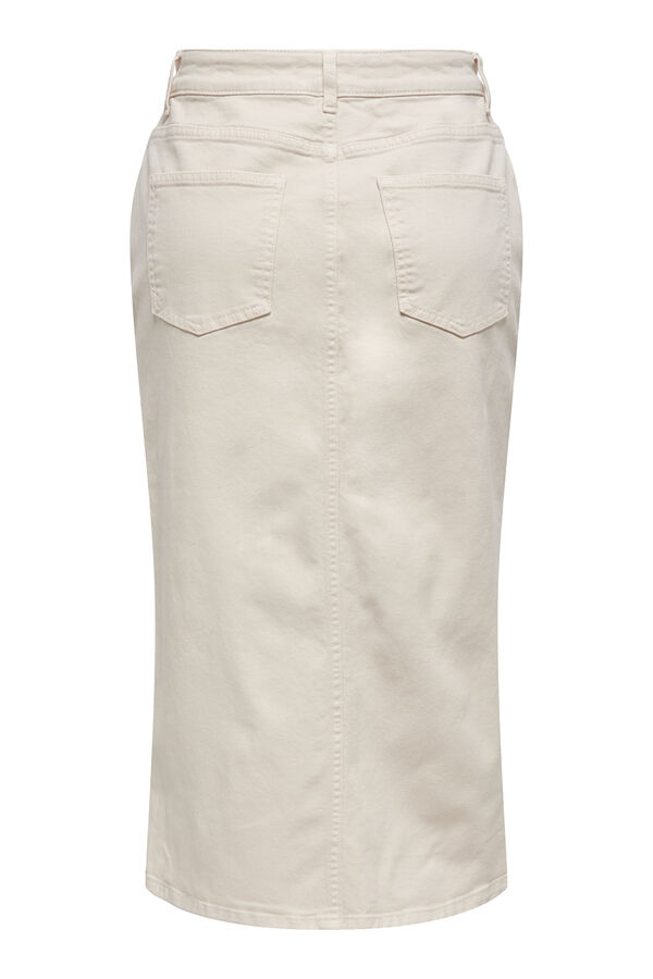 Only Falda vaquera midi rosa