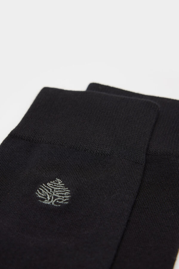 Springfield Essential long embroidered logo socks blue