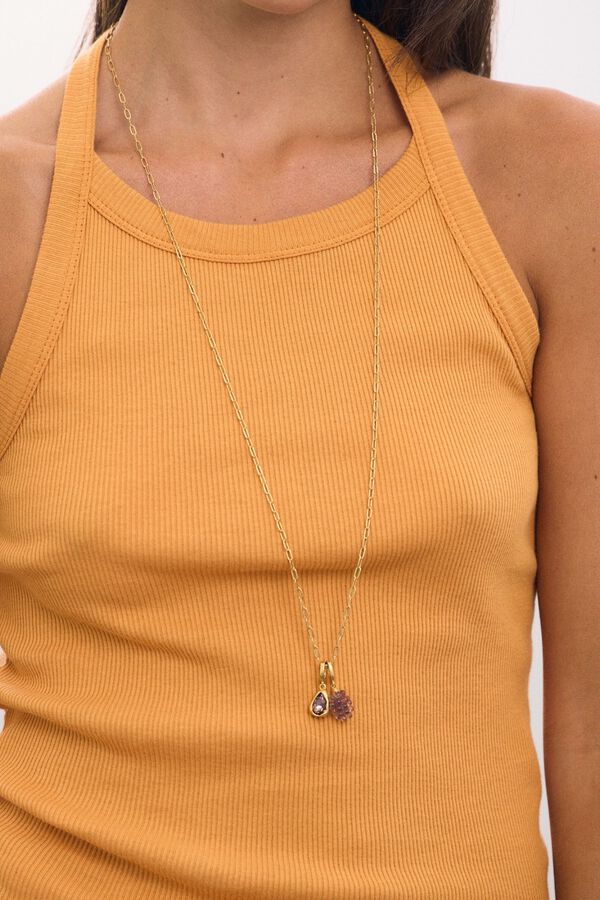 Macabla Purple grape charm jaune