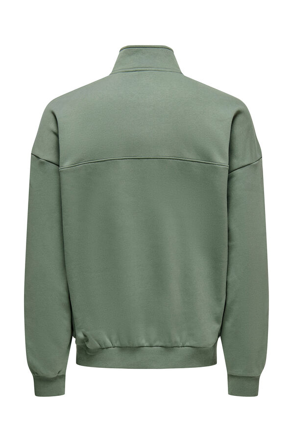 Only & Sons Sudadera con cremallera. verde