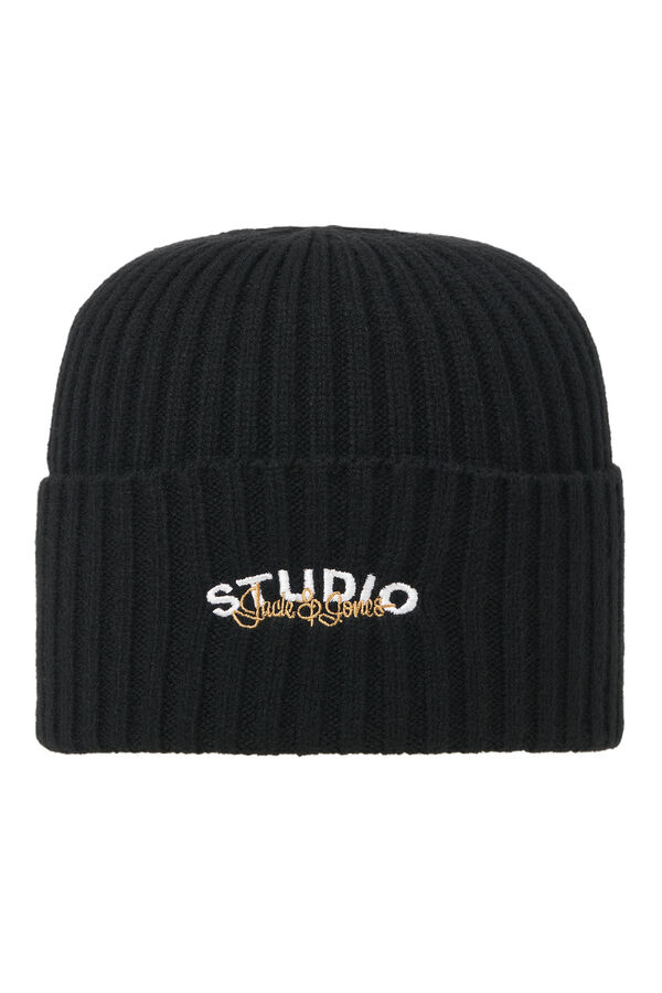 Jack & Jones Studio print beanie Crna
