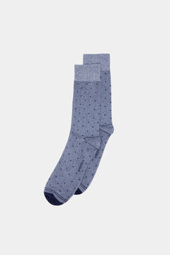 Springfield Long micro polka-dot socks bluish