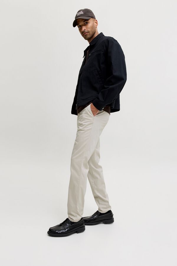 Jack & Jones Cal&ccedil;as chino slim cinzento