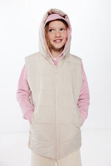 Springfield Girls' quilted hooded gilet 36