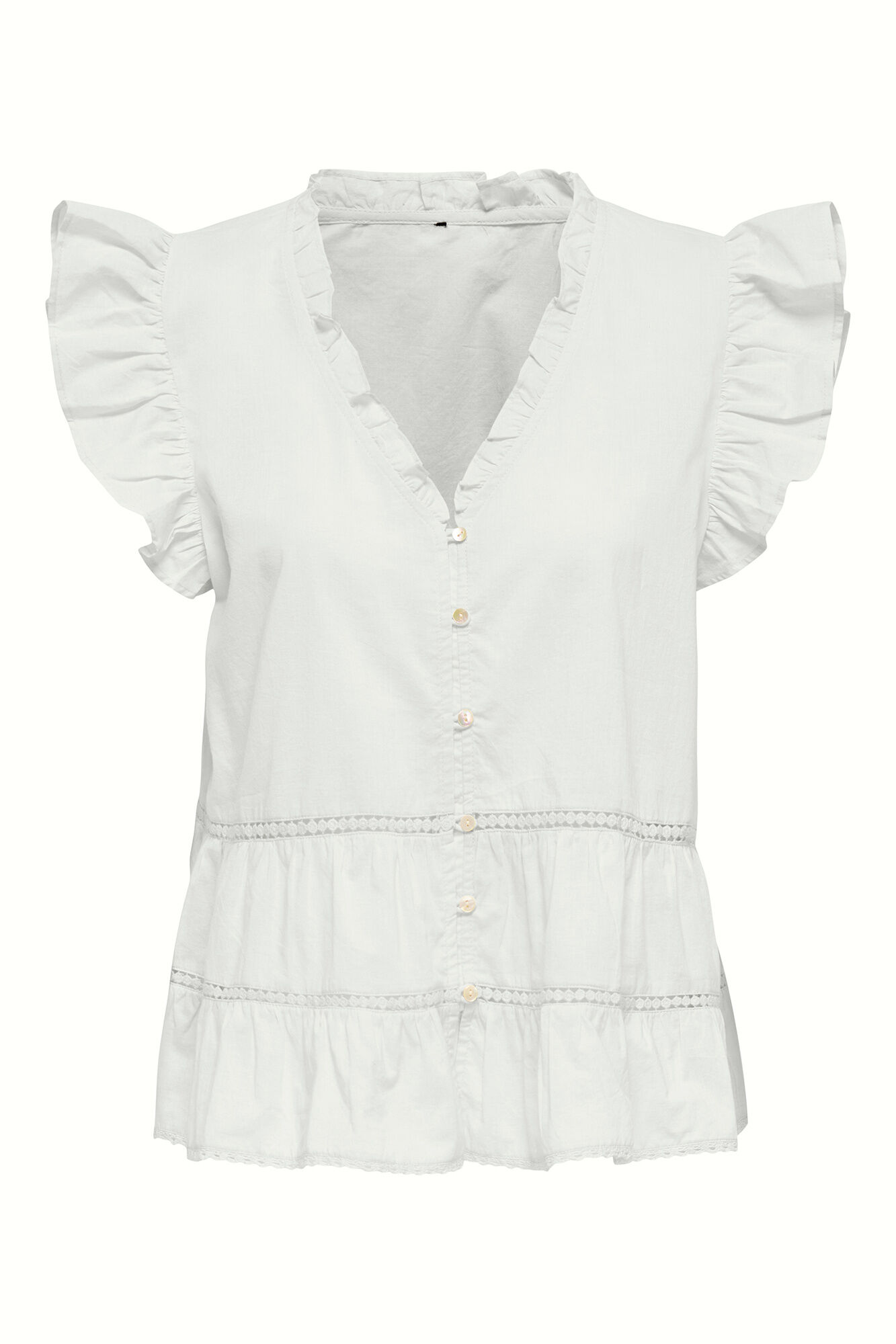 JDY Blusa com folhos