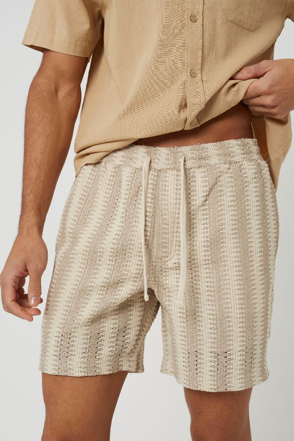 Brave Soul Short cord&oacute;n ajustable beige