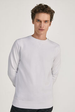 Springfield Essential crew neck sweatshirt blanc