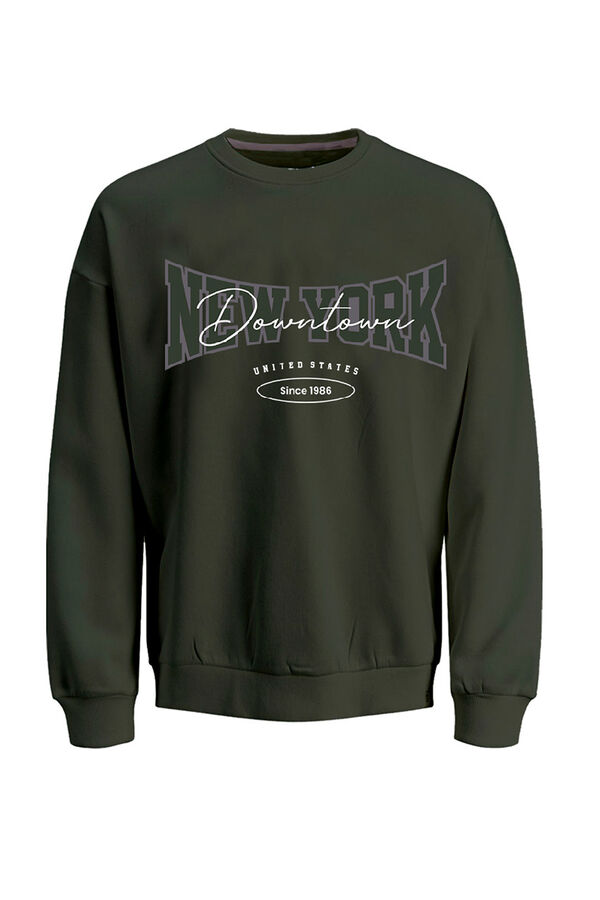 Springfield regular fit sweatshirt dark green