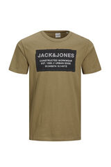 Springfield Central print t-shirt brown