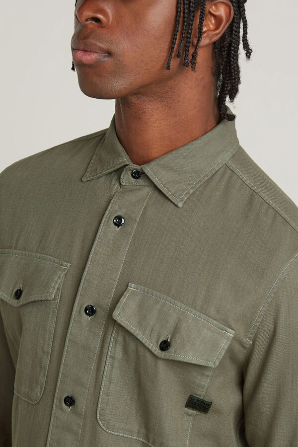 G-STAR Slim-fitting long sleeve shirt green
