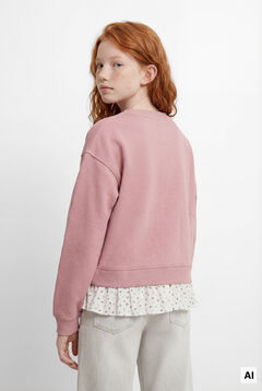Springfield Kids Sweatshirt bimaterial "Cute" menina